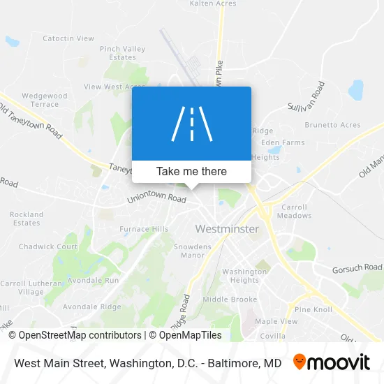 West Main Street map
