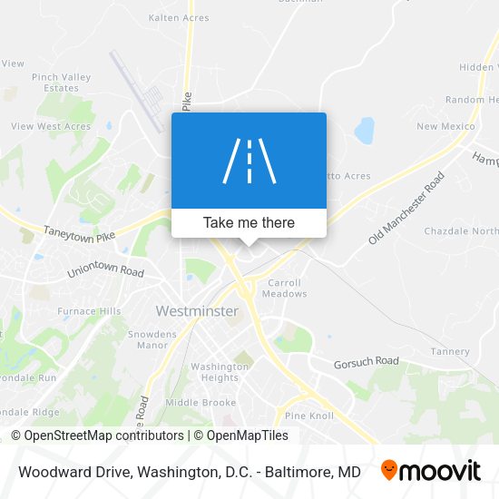 Woodward Drive map