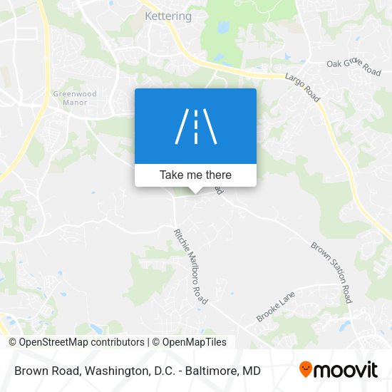 Mapa de Brown Road