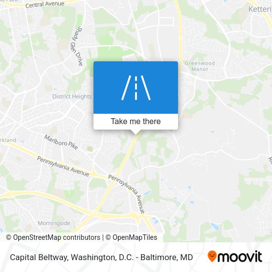 Capital Beltway map