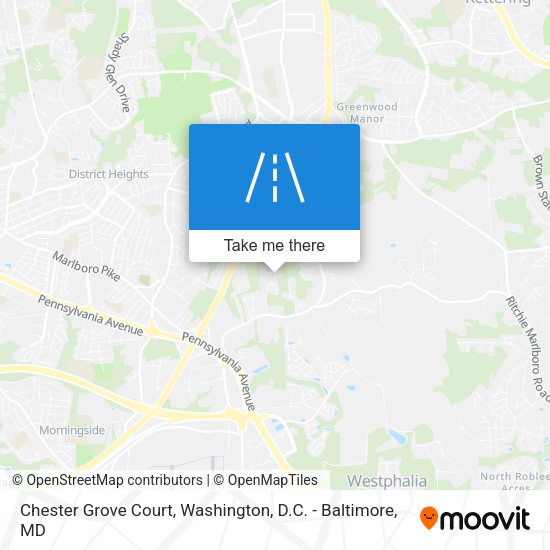 Chester Grove Court map