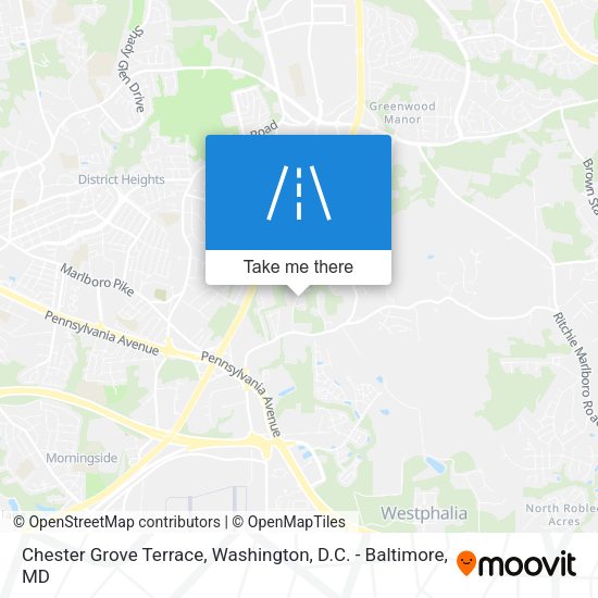 Mapa de Chester Grove Terrace