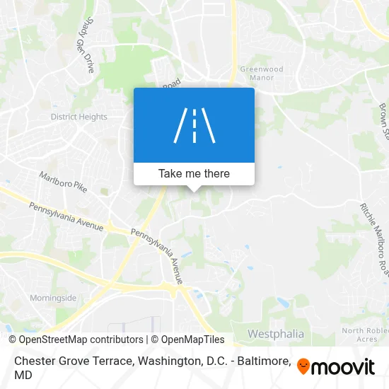 Chester Grove Terrace map