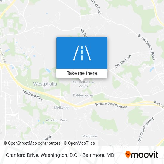 Mapa de Cranford Drive