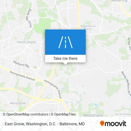 East Grove map