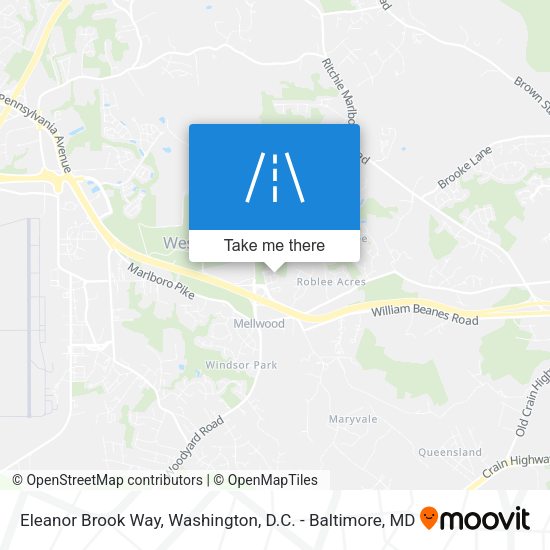 Mapa de Eleanor Brook Way