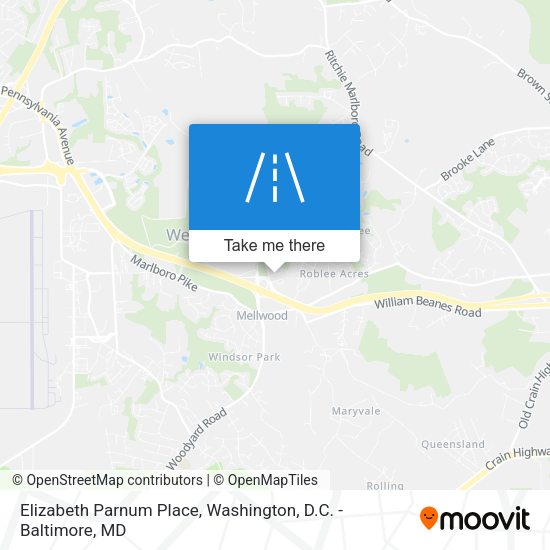 Elizabeth Parnum Place map