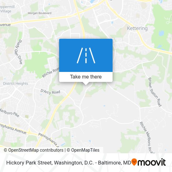 Hickory Park Street map