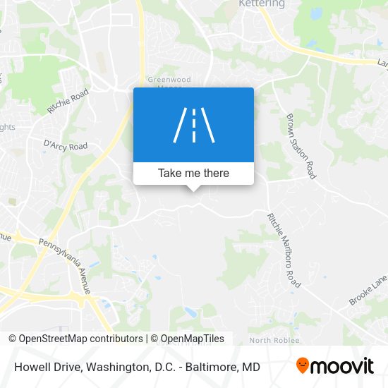 Howell Drive map