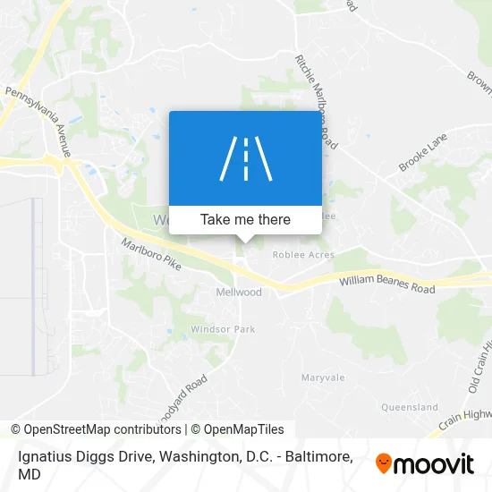 Ignatius Diggs Drive map
