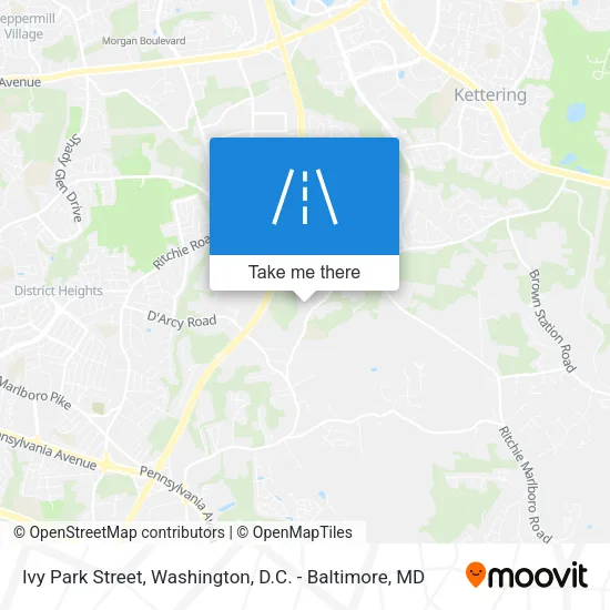 Mapa de Ivy Park Street
