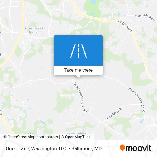 Orion Lane map