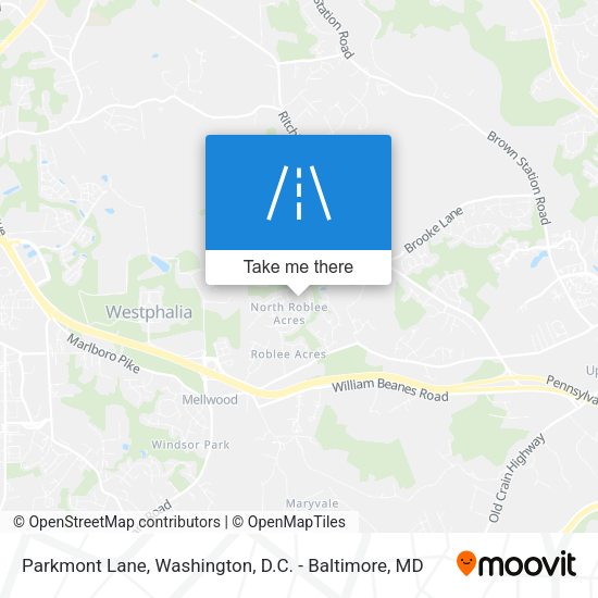 Mapa de Parkmont Lane