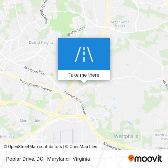 Poplar Drive map