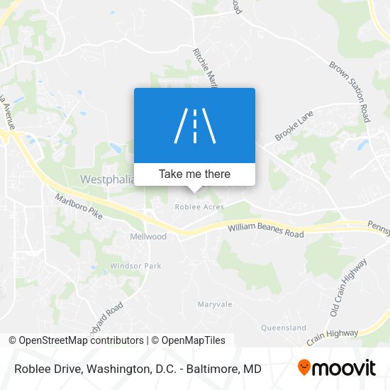 Roblee Drive map