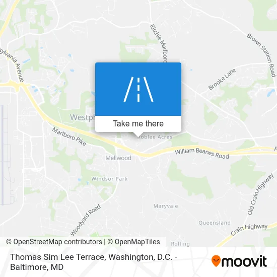 Thomas Sim Lee Terrace map