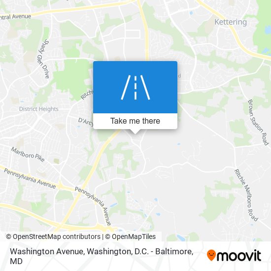 Mapa de Washington Avenue