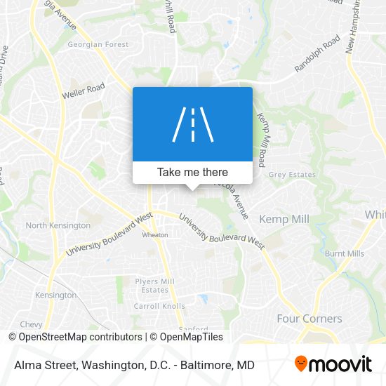 Alma Street map