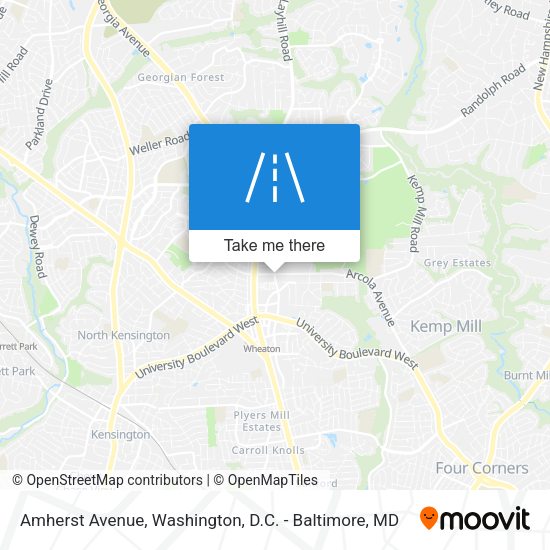 Mapa de Amherst Avenue