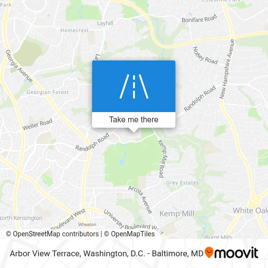 Arbor View Terrace map