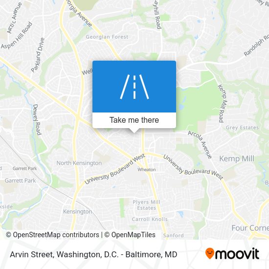 Mapa de Arvin Street
