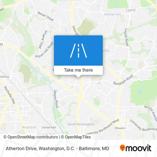 Atherton Drive map