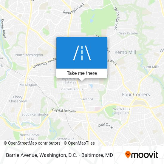 Mapa de Barrie Avenue
