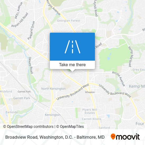 Broadview Road map