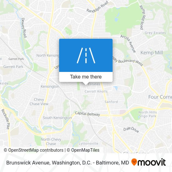 Mapa de Brunswick Avenue