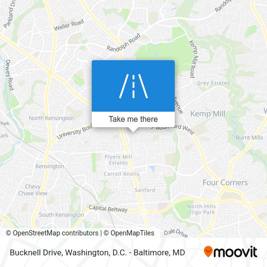 Bucknell Drive map