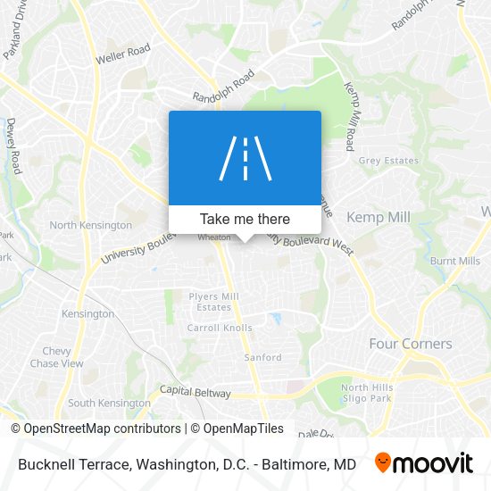Mapa de Bucknell Terrace