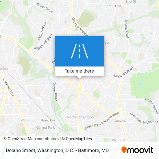 Delano Street map
