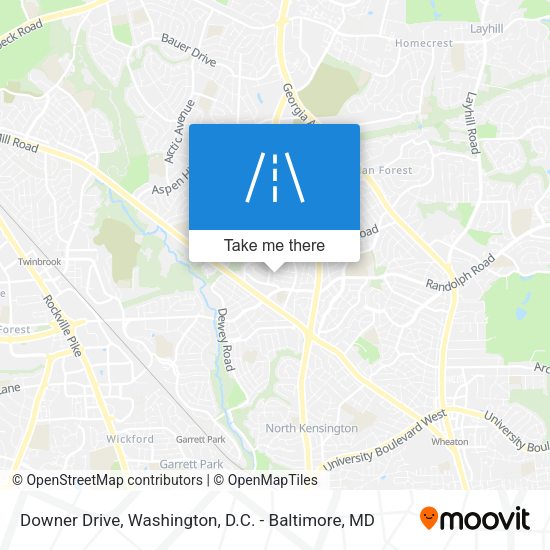 Downer Drive map
