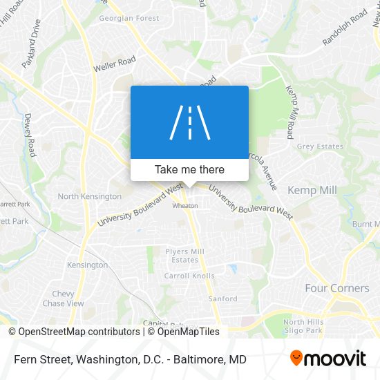 Fern Street map