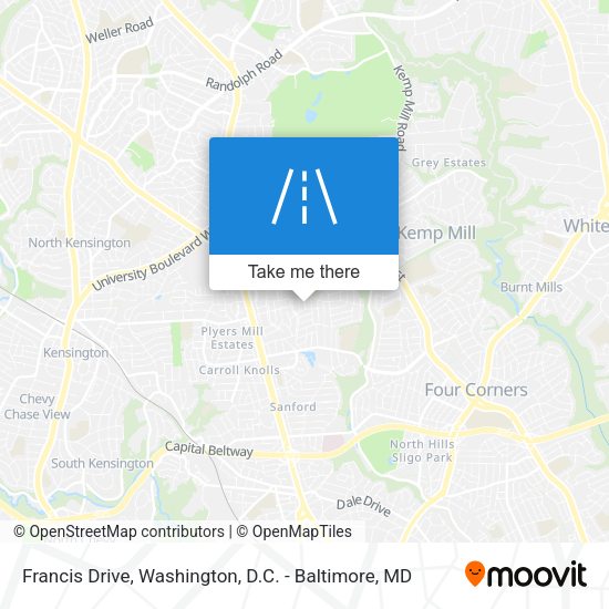 Mapa de Francis Drive