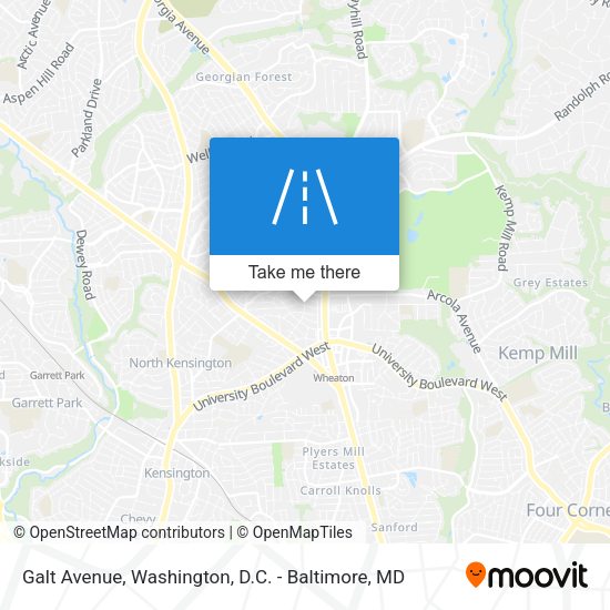 Galt Avenue map