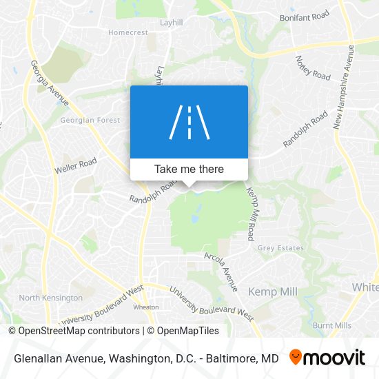 Glenallan Avenue map