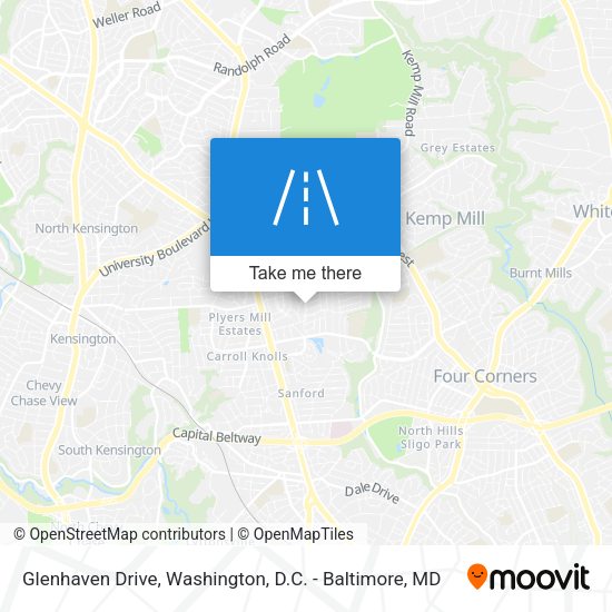 Mapa de Glenhaven Drive