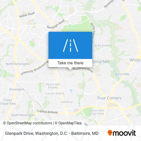Mapa de Glenpark Drive