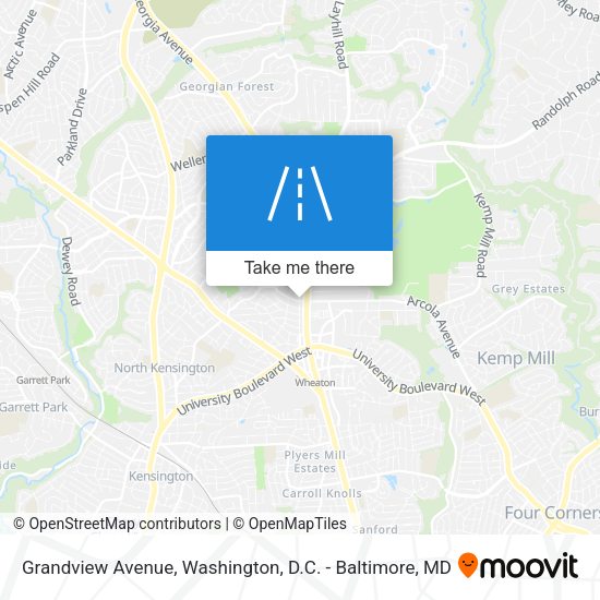 Mapa de Grandview Avenue