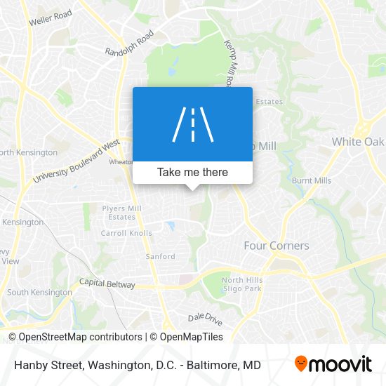 Hanby Street map