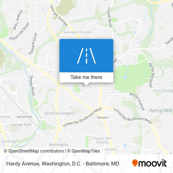 Hardy Avenue map