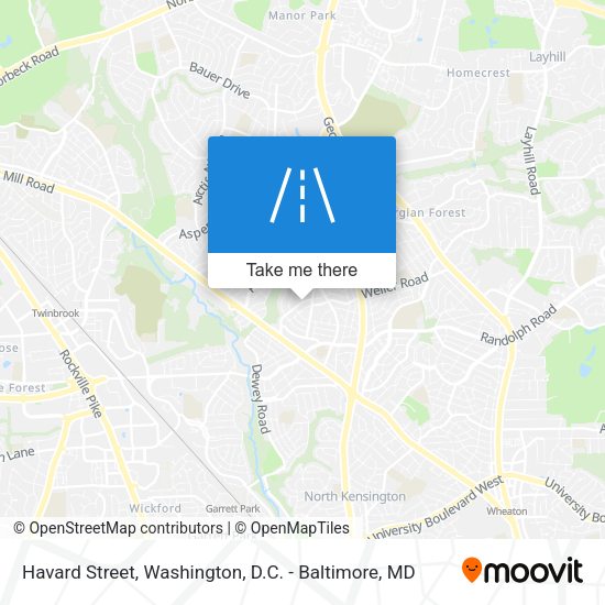 Havard Street map