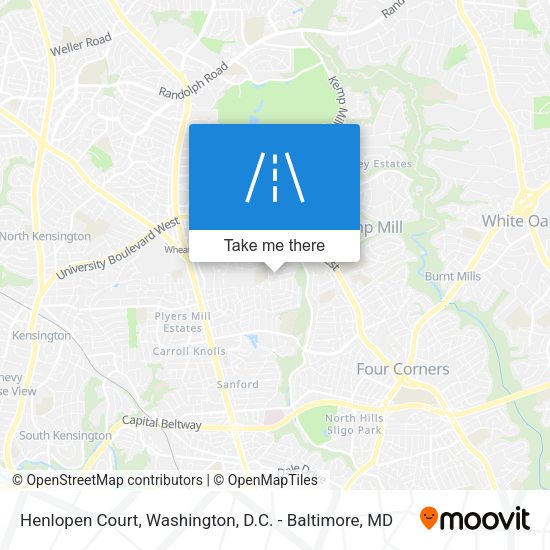 Henlopen Court map