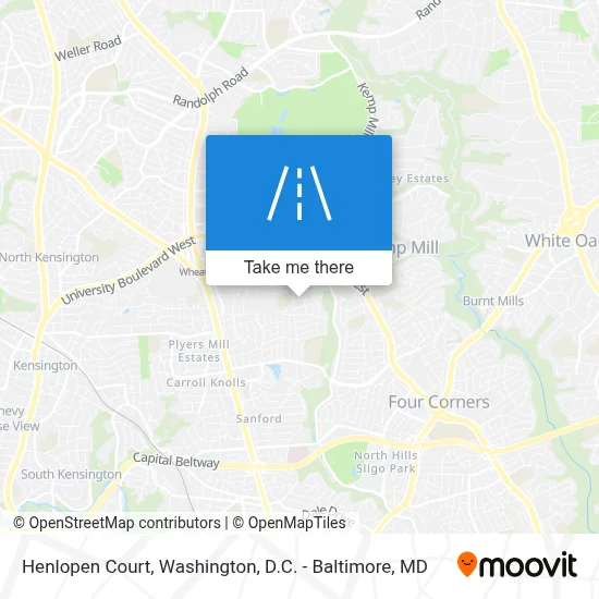 Henlopen Court map
