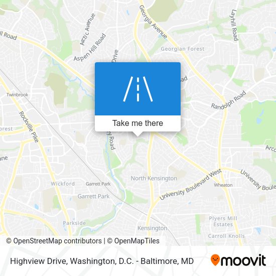Highview Drive map