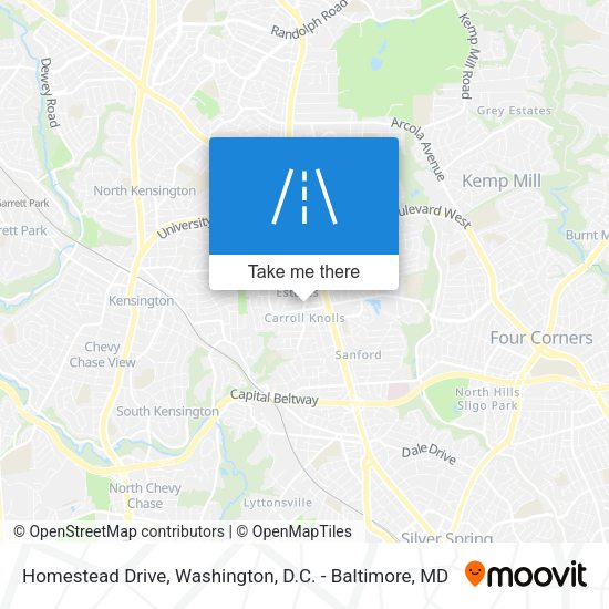 Mapa de Homestead Drive