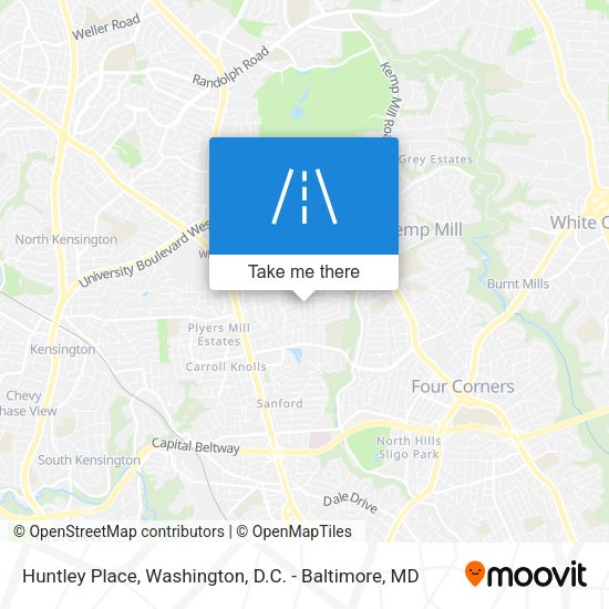 Huntley Place map