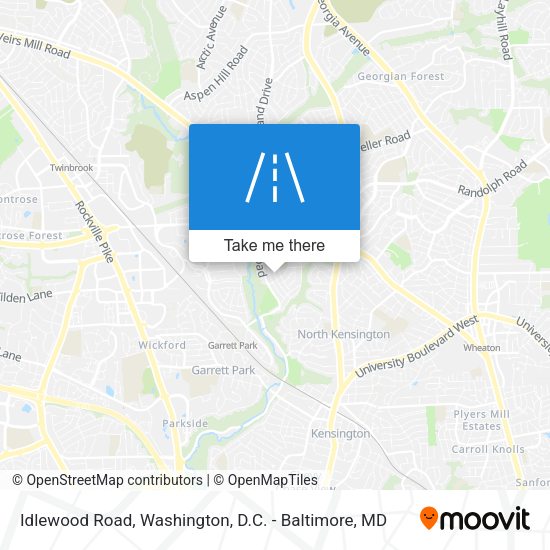 Mapa de Idlewood Road