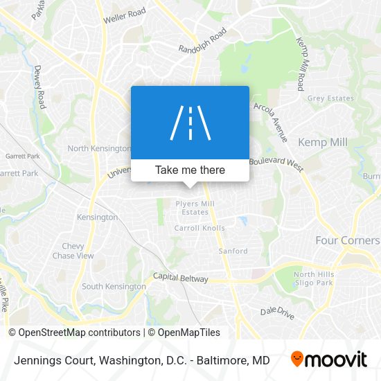 Mapa de Jennings Court